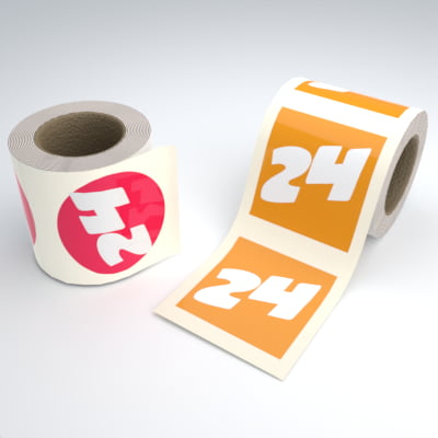 Klebeetiketten